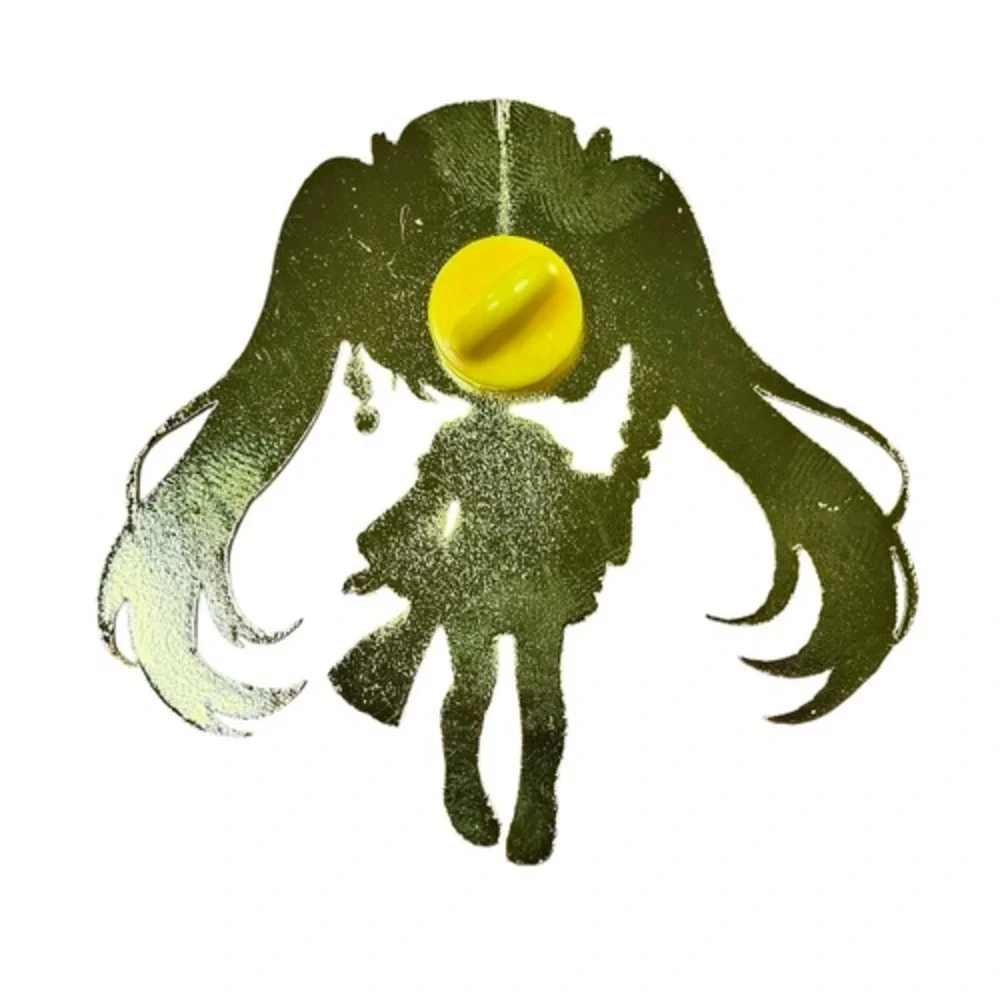 Vocaloid Hatsune Miku w/ Floral Dress and Tanghulu Skewer Anime Enamel Pin